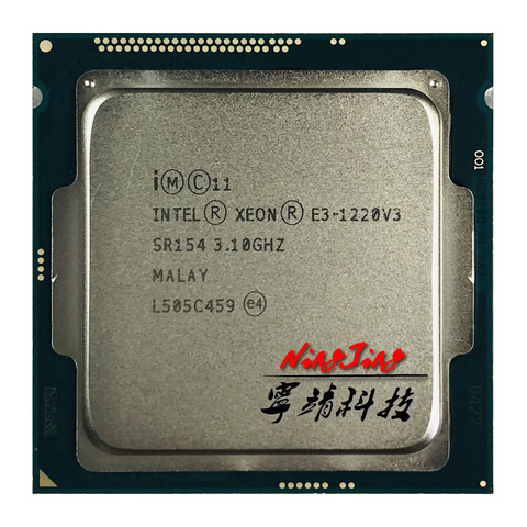 Intel Xeon E3-1220 v3 E3 1220v3 E3 1220 v3 3.1 GHz Quad-Core Quad-Thread CPU Processor 80W LGA 1150 ► Photo 1/1