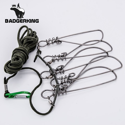 5 Meters Kukan Fish Lock fly Fishing Accessories  Stainless Steel fish holder Sea River Outdoor Sport Camping  Fishing Tackle ► Photo 1/6