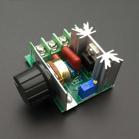 Imports Of 2000w 220V High Power Thyristor Dimmer Electronic Voltage Regulator For Temperature Control ► Photo 1/4