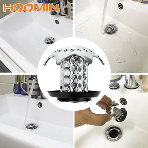 HOOMIN Gadgets Shower Sink Drain Cover Bath Plug Shower Drain Hair Catcher Sink Filter Prevents Hair From Clogging ► Photo 1/6