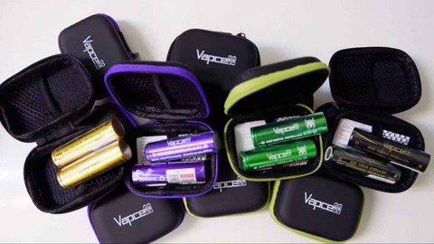Vapcell 20700 / 21700 / 20650 zipper case battery holder Coin Purse Storage bag for battery cion cable earphone free shipping ► Photo 1/2