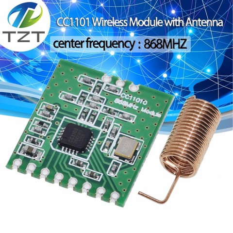 CC1101 Wireless Module Long Distance Transmission Antenna 868MHZ M115 For FSK GFSK ASK OOK MSK 64-byte SPI Interface Low Power ► Photo 1/1