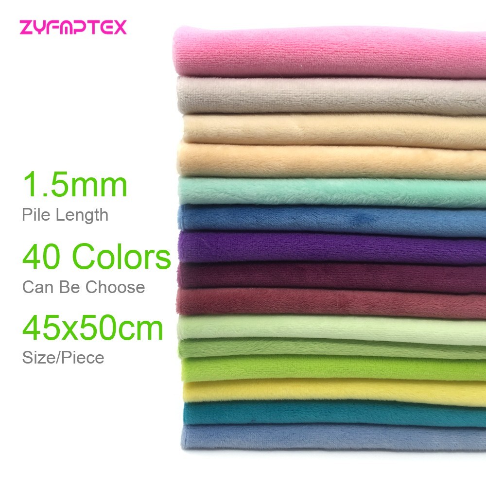 Zyfmptex 1pcs Minky Fabrics For Sewing Diy Handmade Home Textile Cloth For  Toys Plush Fabric Patchwork Solid Color Style 45*50cm - Price history &  Review, AliExpress Seller - Hopen Textiles Store