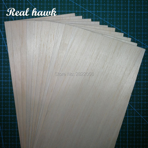 330x100x0.75/1/1.5/2/2.5/3/4/5mm AAA+ Model Balsa wood sheets for DIY RC model wooden plane boat material ► Photo 1/5