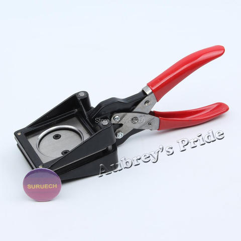 Hand Held Manual Round Actual Cutting Size 25 28 30 32 35 37 38 40 44 48.5MM Paper Graphic Punch Die Cutter ► Photo 1/6