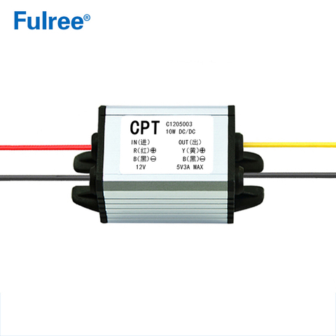 CPT 12V to 5V 3A 15W Step Down DC-DC Voltage Converter 12 Volt to 5 Volt 3 Amp 15 Watt Buck Car Power Supply Module ► Photo 1/3