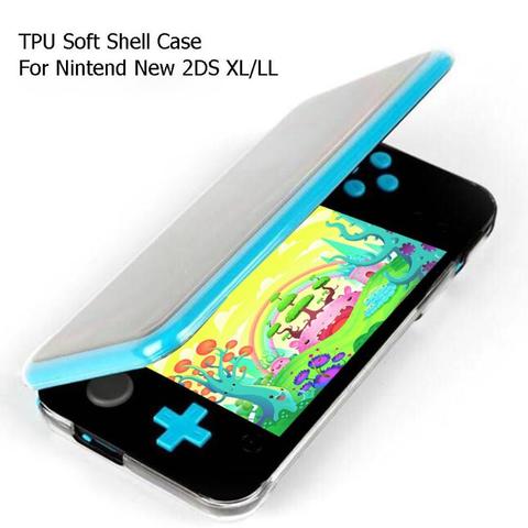 Gaming TPU Soft Shell Gamepad Transparent Protective Covers Housing Protection Skin Cover Case for Nintendo New 2DS XL LL ► Photo 1/6