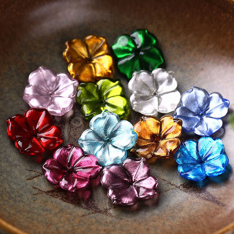 Silver Foil Czech Petal Glass Flower Bead Caps 18mm/22mm Diy Hand Made Accessories For Jewelry Making ► Photo 1/6