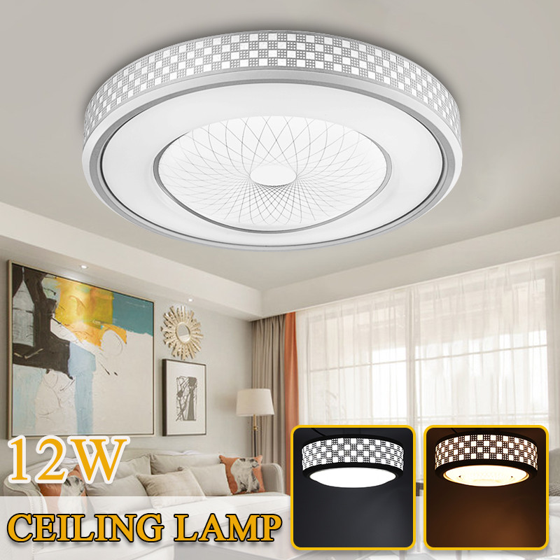48W Bright Round LED Ceiling Down Light Panel Wall Kitchen Bathroom Lamp Fixture 
