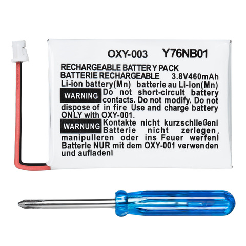 OSTENT 460mAh 3.8V Rechargeable Lithium-ion Battery Kit Pack for Nintendo GBM Game Boy Micro ► Photo 1/2