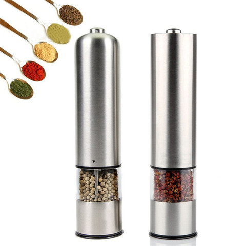 Electric pepper mill salt and pepper grinding Adjustable Coarseness Spice Grinder Muller Kitchen Tool Battery not included ► Photo 1/6