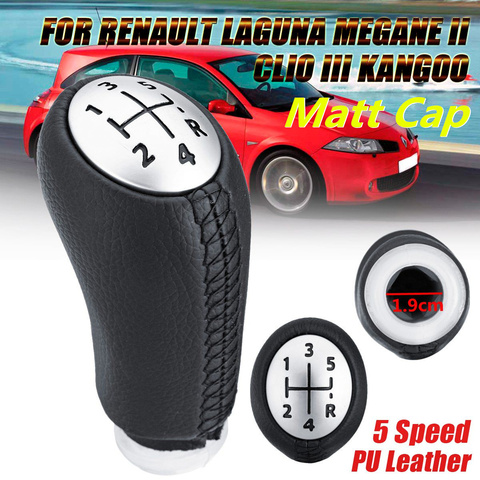 5 Speed Gear Shift Knob Replacement for Renault Laguna Renault Clio 3 MK3  Megane (Matte)