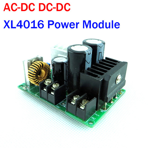 AC-DC Volt Converter 6A Buck Step-Down Adjustable XL4016 Power Supply Module DC-DC 3V 3.3V 5V 12V 24V Voltage Regulator ► Photo 1/6