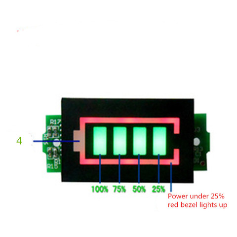 6S 7S 8S 10S 13s 16s 25.2V 29.4V 42V  54.6V 67.2V Lithium lipo Lead-acid Battery Capacity Indicator Power Display ► Photo 1/5