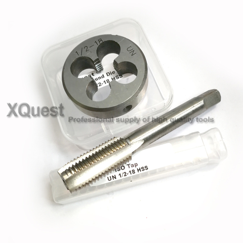  2pcs Unified Hand tap and die set UNC 1/2 1/2-13 Thread dies taps UNF UNS 1/2-14 1/2-16 1/2-18 1/2-20 1/2-24 1/2-28 1/2-40 -36 ► Photo 1/4