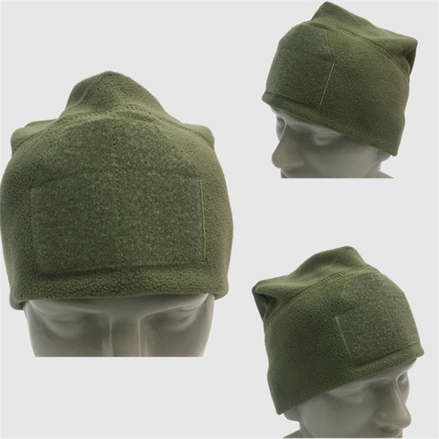 Men Women Winter Outdoor Riding Sports Thermal Fleece Hat Climbing Hunting Hiking Windproof Warm Soft Elastic Tactical Molle Cap ► Photo 1/6
