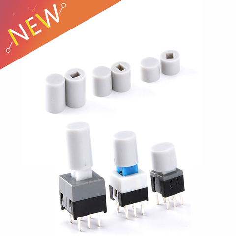 100PCS/Lot Small Switch Button Cap Can Match with5.8*5.8MM 7*7MM 8*8MM 8.5*8.5MM Button Switch Micro switch button ► Photo 1/4