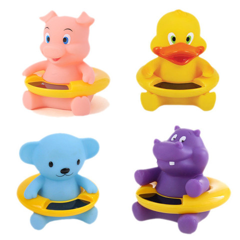 Cute Animal Cartoon Infant Baby Water Thermometer Bear Baby Bath Thermometer Duck Dinosaur Baby Tub Toy Kid Bath Shower Toy #TC ► Photo 1/6