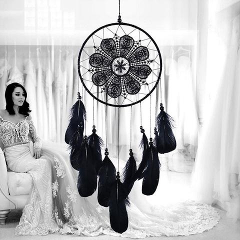 White Goose Feathers Dream Catcher Wedding Decorations Decoration Ornament Gift Valentine 's Day Gifts Wind Chimes #BO ► Photo 1/6