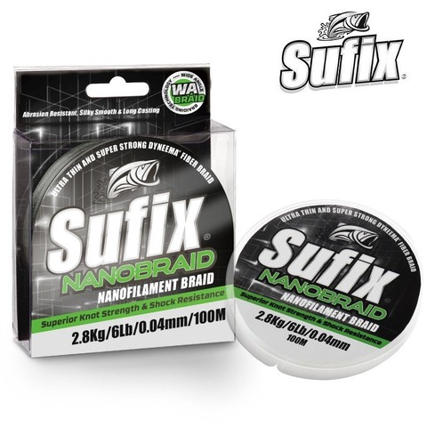 Original Brand Sufix   nano-braided line 0.1#-0.6#  6LB-16IB 100M Braided wire Strong PE Lure  Fishing line ► Photo 1/6