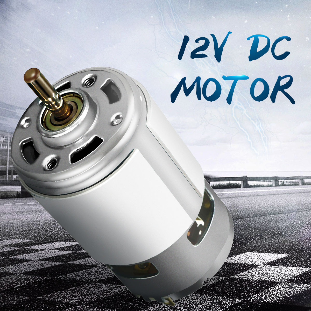 Motor With L-type Mounting Bracket Double Ball Bearing 775 DC 12V 100W Replace 