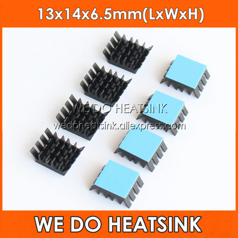 20pcs Spiky Black Aluminum Heatsink With Thermal Pad Applied for Chips WE DO HEATSINK ► Photo 1/1