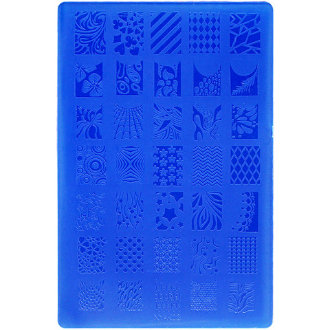 Kimcci 14.5*9.5cm Nail Stamping Plates Lace Flower Animal Plastic Nail Art Manicure Templates Stencils Salon Beauty Polish Tool ► Photo 1/6