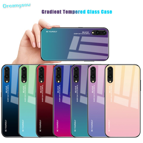 Buy Online Gradient Glass Phone Case Case For Huawei P Smart 2019 P20 Pro Lite Mate20 Nova3i Honor 20s 10 8x 9x 20 Pro Colorful Cover Shell Alitools