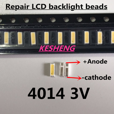 4014 LED backlight 0.2 W SMD 4014 LED diode 3V cold white 20LM LCD backlight for TV TV application PLCC-4/100PCS ► Photo 1/3