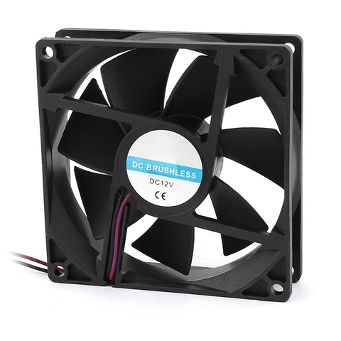 Professional 90mm x 25mm 9025 2pin 12V DC Brushless PC Case CPU Cooler Cooling Fan ► Photo 1/2