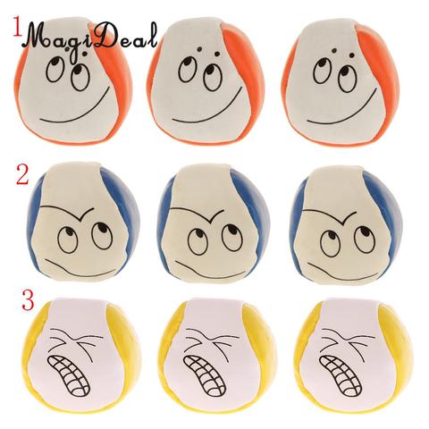 MagiDeal 3Pcs/Set PU Ball Confused Look Juggle Balls Magic Prop for School Party  Beginners Kids Adult Outdoor Sport Fun Toy ► Photo 1/6
