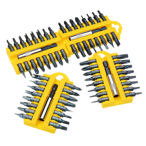 BROPPE 17 In 1 Screwdriver Bit Set Alloy Steel 1/4 Inch Hex Shank Magnetic Screwdriver 4 Types ► Photo 1/6