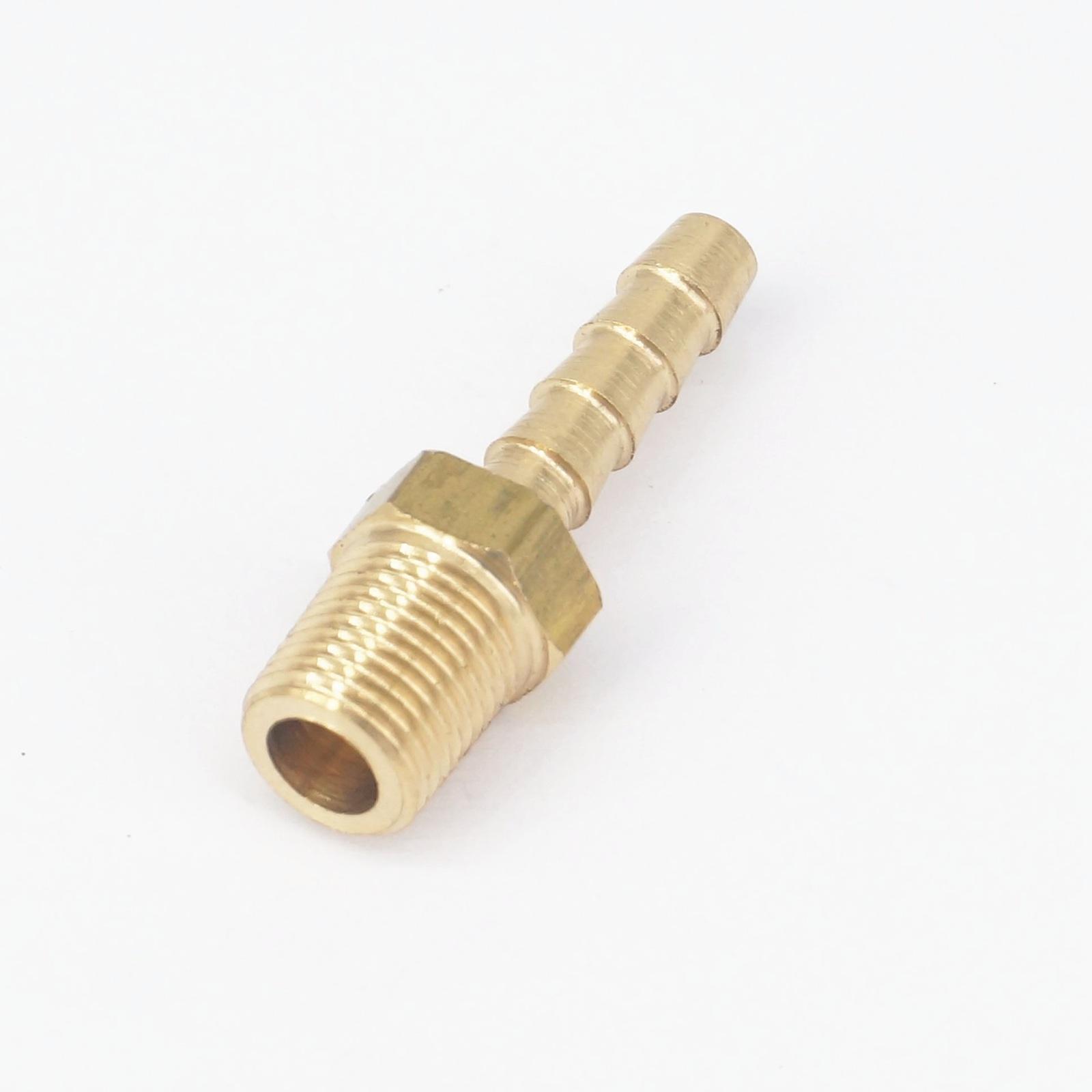 1/4" NPT Female x 5/16" Hose Barb Tail Brass Fuel Fitting Connector 229 PSI 