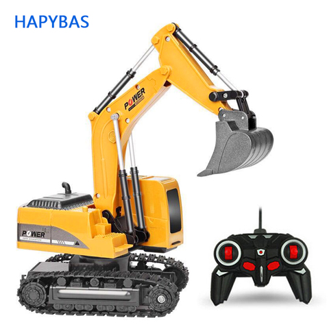 2.4Ghz 6 Channel 1:24 RC Excavator toy RC Engineering Car Alloy and plastic Excavator RTR For kids Christmas gift ► Photo 1/6