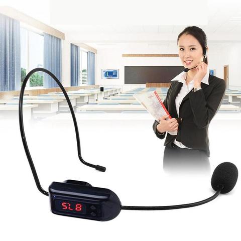 Portable Radio FM Wireless Headset Microphone Handsfree Megaphone Mic for Teaching Tour Guide Sales Promotion Lectures Meetings ► Photo 1/6