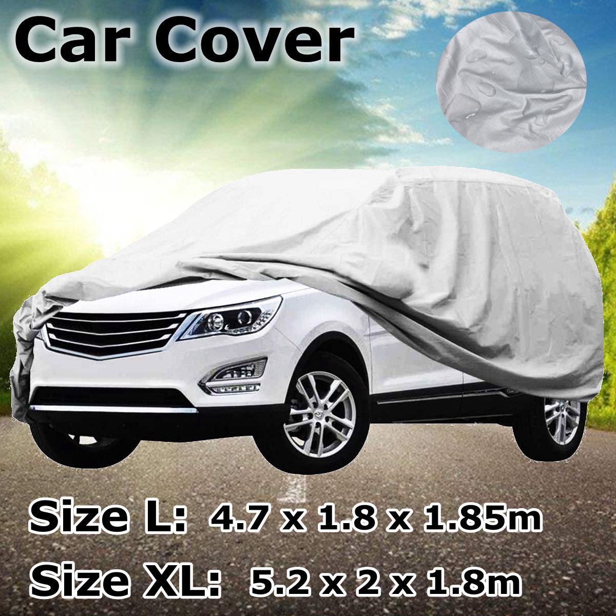 Car Cover L/XL Size SUV Full Car Covers Snow Ice Sun Rain Resistant Protection  Waterproof Dustproof Outdoor Indoor - Price history & Review, AliExpress  Seller - Awesome For You Store