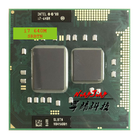 Intel Core i7-640M i7 640M SLBTN 2.8 GHz Dual-Core Quad-Thread CPU Processor 4W 35W Socket G1 / rPGA988A ► Photo 1/1