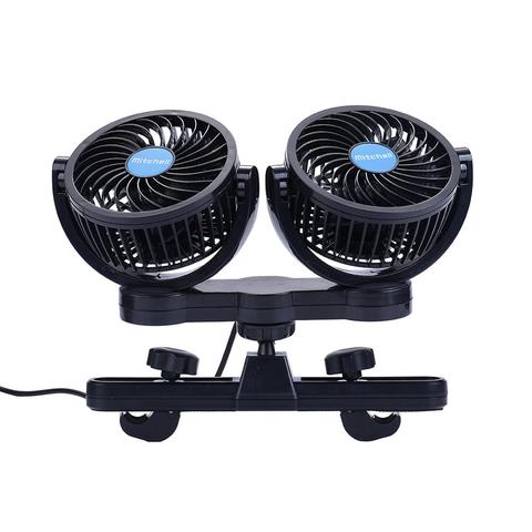 12V Adjustable Cooling Air Fans Car Back Seat Cooling Fan Hot Summer Travel Car Electrical Appliances 360 Degree Rotation ► Photo 1/6