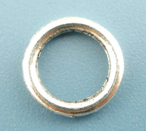 Lovely 300PCs Silver Color Soldered Closed Jump Ring 8mm Dia.Findings (B03039) ► Photo 1/3