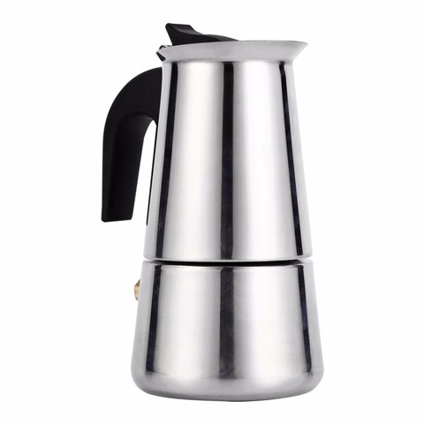 100/200/300/450ML Stainless Steel Percolator Tool Mocha Cafetiere Stove Top Mocha Coffee Pot Moka Italian Coffee Maker ► Photo 1/6