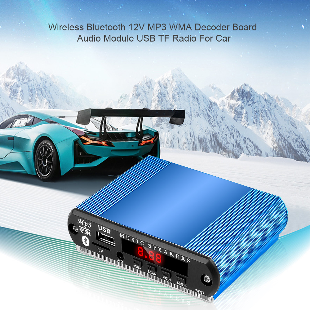 KEBIDU Wireless Bluetooth5.0 MP3 Decoding Board Module Car USB MP3