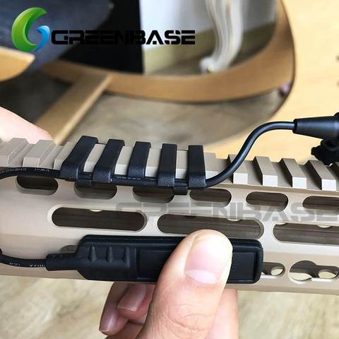 Greenbase 5 Slot Rail Cover Fix Flashlight Switch Tail With Wire Loom Flashlight Accessories ► Photo 1/6