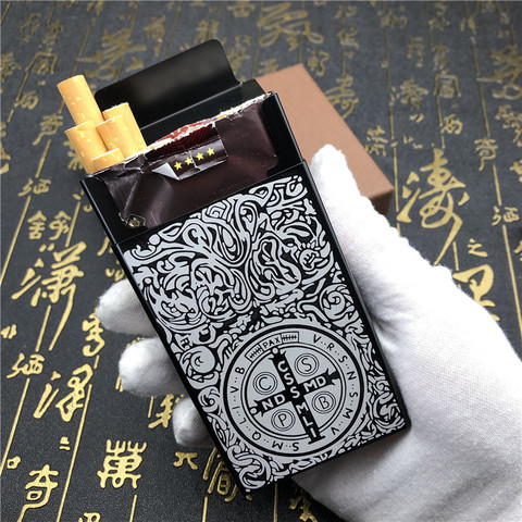 Laser Engraved Metal Cigarette Case