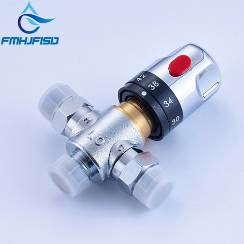Bathroom Faucet Thermostatic Valve Standard 1/2 Brass Ceramic Replacement Thermostatic Cartridge Valve for Mixer Faucet ► Photo 1/6