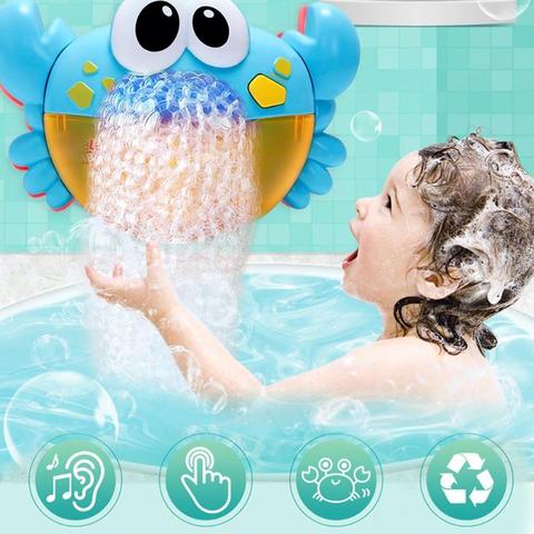 Funny Music Crab Bubble Blower Machine Electric Automatic Crab Bubble Maker Kids Bath Outdoor Toys Bathroom Toys Birthday Gift ► Photo 1/6