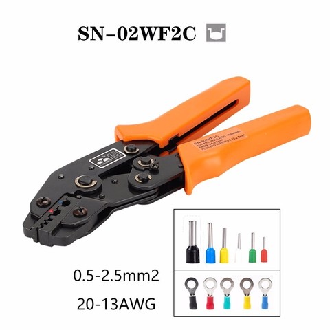 Sn-02wf2c Tube&insulation Multi Self Adjustable Crimping Hand Pliers Electrical Wire Terminals Crimper Tools Free Shipping ► Photo 1/6