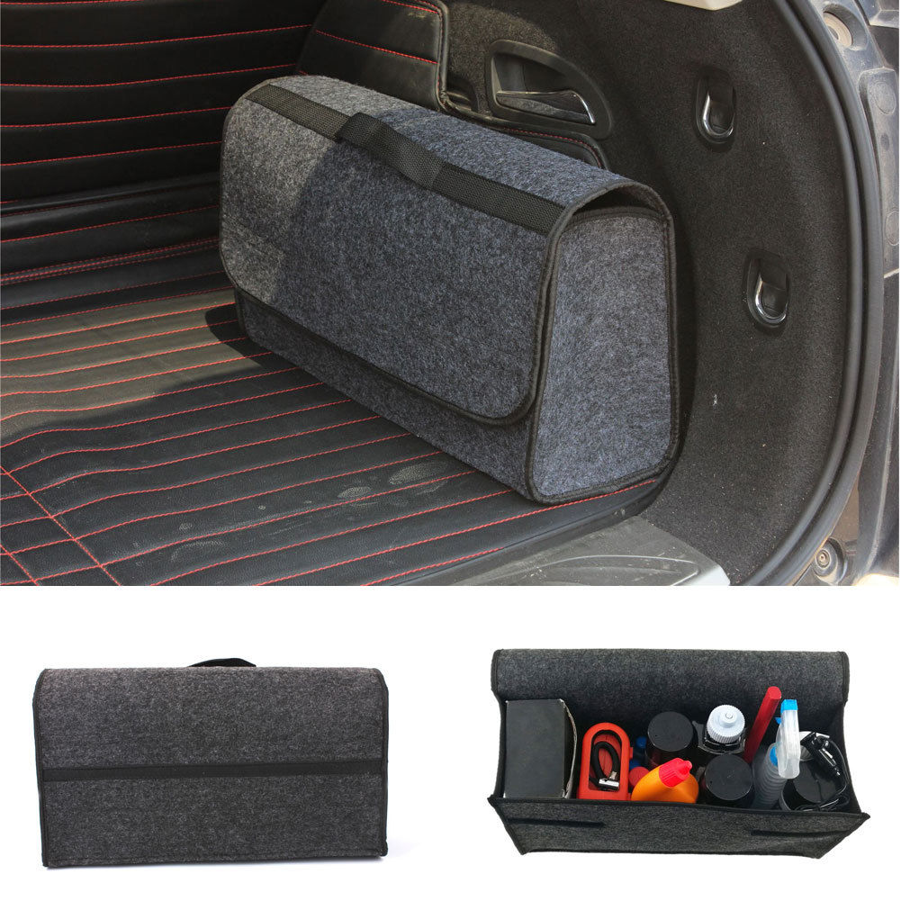 Carpet Car Anti Slip Boot Storage Solution Interior Bag Organiser Tools Breakdown Travel Tidy Car Boot Bags