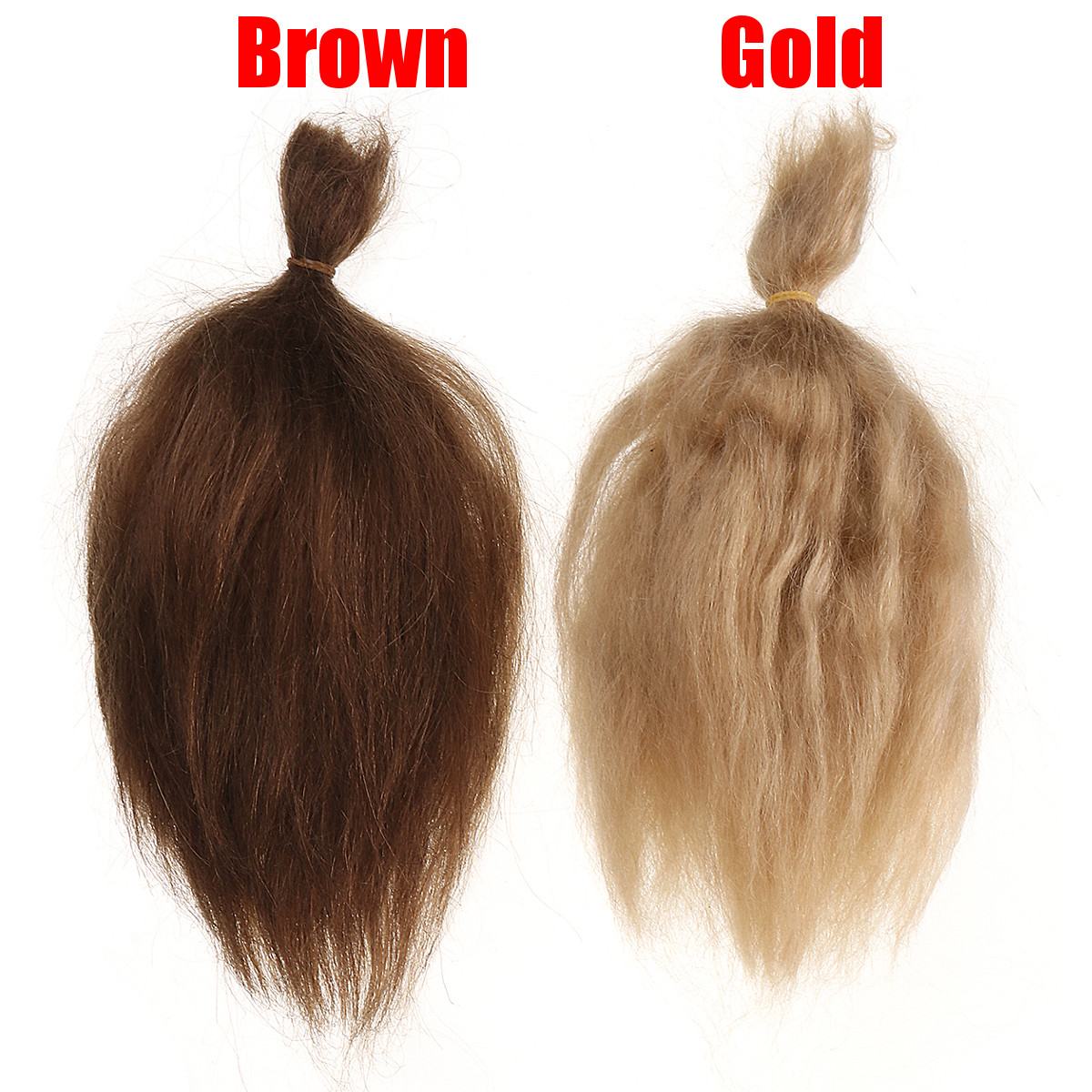 Mohair for Reborn Baby Doll Supplies Premium Curly Brown Baby DIY Hair Kits 15g 