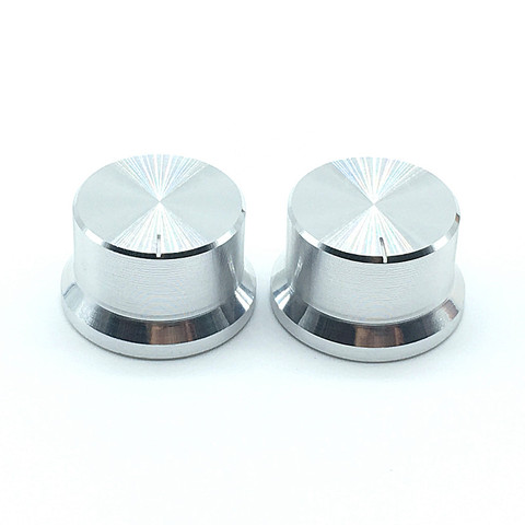2pcs Aluminum Alloy Switch Caps Roatry Encoder  Potentiometer Knob 30x18mm Plum Shaft Type Silver ► Photo 1/6