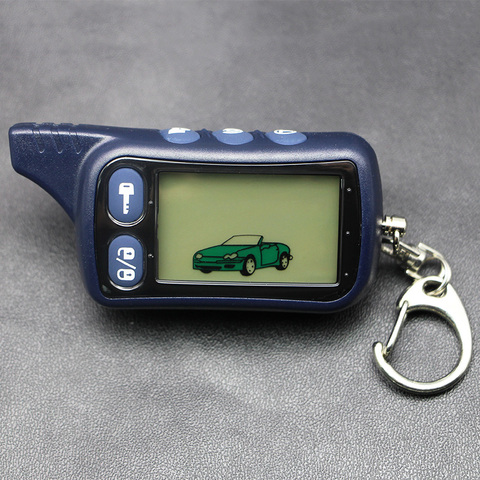 Tomahawk TZ9010 LCD Remote Controller Keychain,TZ-9010 Key Chain Fob for Vehicle Security 2-Way Car Alarm System TZ 9010 ► Photo 1/4